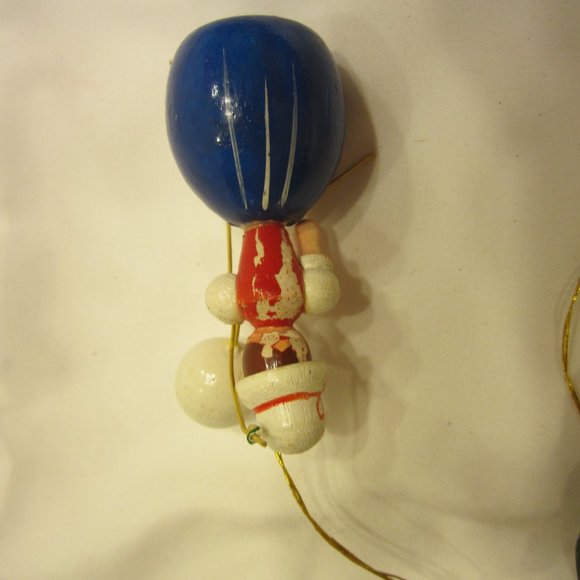 VTG 60'S SET OF 3 WOODEN ORNAMENTS, VERY CUTE - Picture 8 of 8